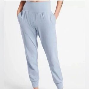 Athleta Salutation High Rise Jogger in Dusty Blue